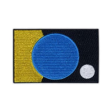 shumee Našitek Zastava Zemlje, avtor James W. Cadle - preprost rob - Prišitje - Vezen našitek/značka/emblem