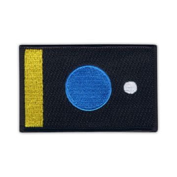 shumee Našitek Zastava Zemlje avtorjev Miha Artnak in Srdan Prodanović - obroba Merrow - magnetna podlaga - vezen našitek/značka/emblem