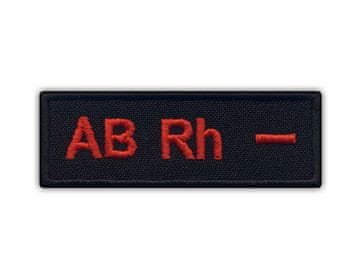 shumee Našitek Krvna skupina AB Rh - - Prišiti - Vezen našitek/značka/emblem