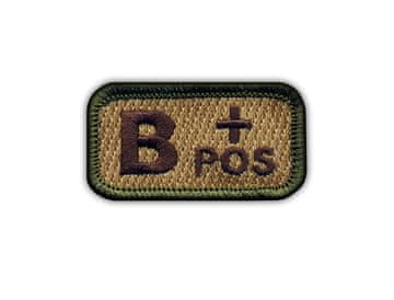 shumee Našitek krvne skupine B "pos" večbarvna - Prišiven - Vezen našitek/značka/emblem