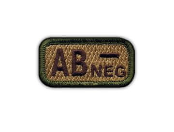 shumee Našitek krvne skupine AB "negativna" večbarvna - Prišiven - Vezen našitek/značka/emblem