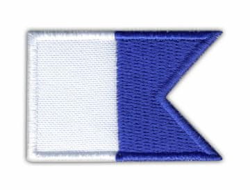 shumee Potapljaška zastava ALFA (Alpha) - Vezen našitek/značka/emblem