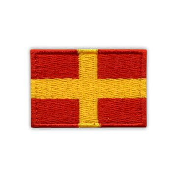 shumee Našitek zastave Romeo - samolepilna podlaga - vezen našitek/značka/emblem