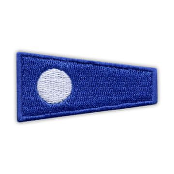 shumee Našitek zastave Bissotwo "2" - samolepilna podlaga - vezen našitek/značka/emblem