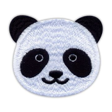 shumee Našitek z ljubko pandino glavo - magnetna podlaga - vezen našitek/značka/emblem