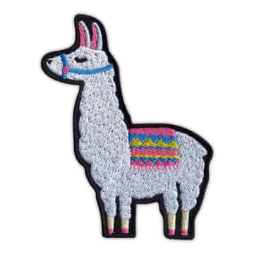 shumee Našitek Brez drame! LLAMA - Magnetna podlaga - Vezen našitek/značka/emblem