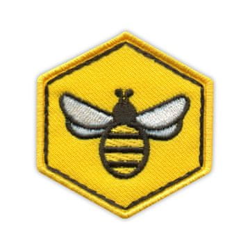 shumee Našitek Čebela in Satovje - Magnetna podlaga - Vezen našitek/Značka/Emblem