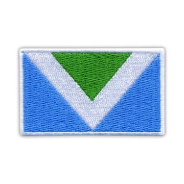 shumee Našitek VEGANSKA zastava - magnetna podlaga - vezen našitek/značka/emblem