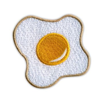 shumee Našitek Sunny-Side Up FRIED EGG - Prišitje - Vezen našitek/značka/emblem