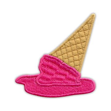 shumee Stopljeni sladoled Patchion - Podlaga za likanje / toplotno varjenje - Vezeni našitek/značka/emblem