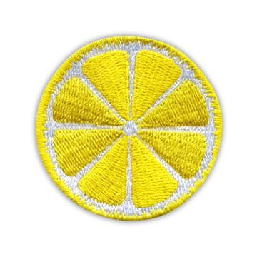 shumee Našitek rezine limone - Prišit - Vezen našitek/značka/emblem