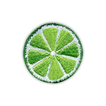 shumee Našitek rezine limete - magnetna podlaga - vezen našitek/značka/emblem
