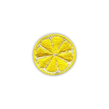 shumee Našitek rezine limone - majhen - magnetna podlaga - vezen našitek/značka/emblem