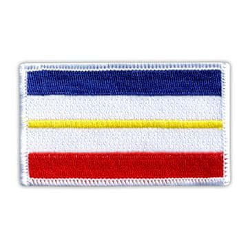 shumee Našitek zastave Mecklenburga-Predpomorjanske - Prišiven - Vezen našitek/značka/emblem
