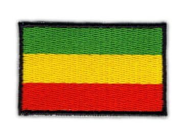shumee Našitek zastave Etiopije - magnetna podlaga - vezen našitek/značka/emblem