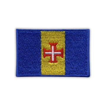 shumee Našitek zastave Madeire - 2" - samolepilna podlaga - vezen našitek/značka/emblem