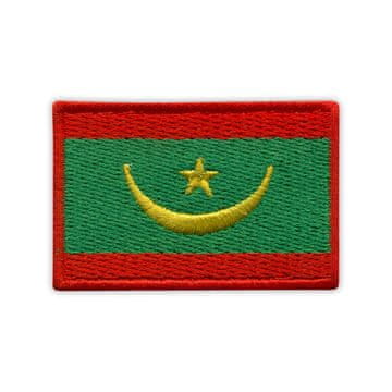 shumee Našitek zastave Mavretanije - 2" - Prišiven - Vezen našitek/značka/emblem