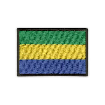 shumee Našitek zastave Gabona - Prišitje - Vezen našitek/značka/emblem