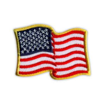 shumee Našitek z ameriško zastavo - ZDA - Združene države Amerike - Prišitje - Vezeni našitek/značka/emblem