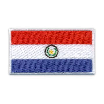 shumee Našitek zastave Paragvaja - 2,4" - samolepilna podlaga - vezen našitek/značka/emblem