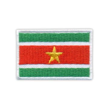 shumee Našitek zastave Surinama - samolepilna podlaga - vezen našitek/značka/emblem