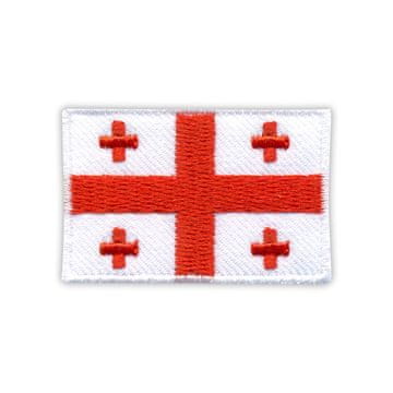 shumee Našitek zastave Gruzije - nalepka za likanje / toplotno varjenje - vezen našitek/značka/emblem
