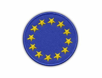 shumee Okrogla našitek Evropske unije - magnetna podlaga - vezen našitek/značka/emblem