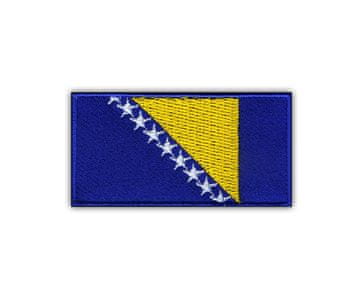 shumee Našitek Zastava Bosne in Hercegovine - Magnetna podlaga - Vezen našitek/značka/emblem