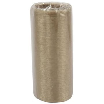 shumee Bež organza za dekoracije in cvetlične aranžmaje - 12 cm x 9 m