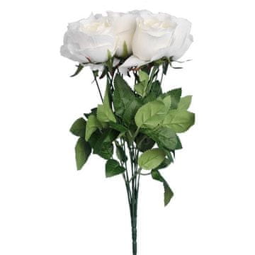 shumee Bel šopek 9 umetnih vrtnic, ki izgledajo kot prave vrtnice, visok 45 cm