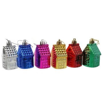 shumee Komplet 6 plastičnih kroglic v obliki hišice, 6 cm