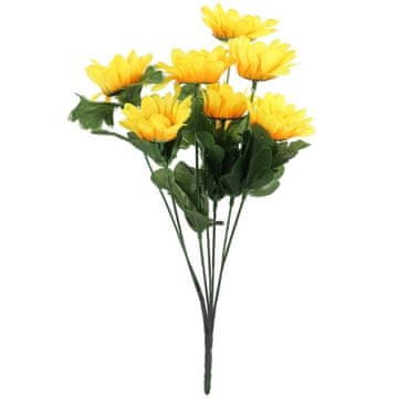 shumee Šopek umetnih sončnic - realistični okraski, rumene barve, višina 35 cm