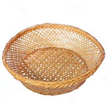 shumee Bambusova košarica za kruh, okrogla 22 cm, bež