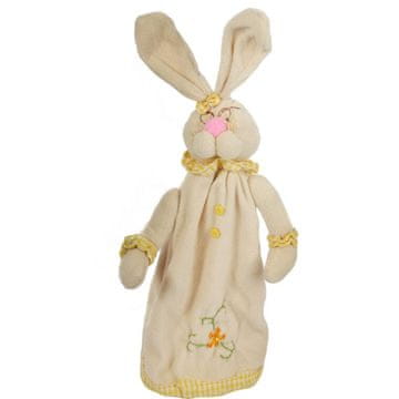shumee Plišasti zajček, stoječ na teleskopskih nogah, 45 cm, rumen