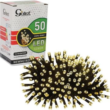 shumee Lučke za božično drevo, 50 LED svetlobnih barv, toplo bela, na baterije