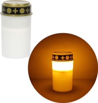 shumee Električna sveča LED sveča bela 12,2 cm