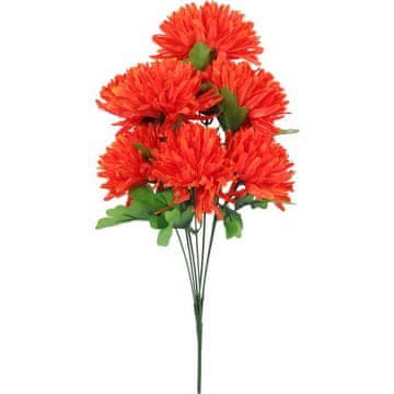 shumee ŠOPEK 7 ORANŽNIH KRIZANTEM PREMERA 16 CM
