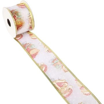 shumee Božični okrasni trak v obliki medvedka 5 cm x 2,7 m