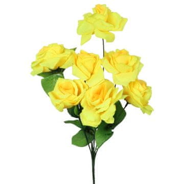 shumee Šopek rumenih vrtnic - 7 kosov, velikost 44 cm