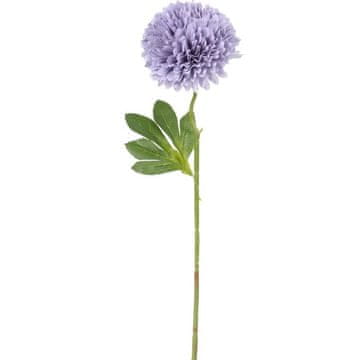 shumee Umetna roža - enojni vijolični česen, dolžine 52 cm