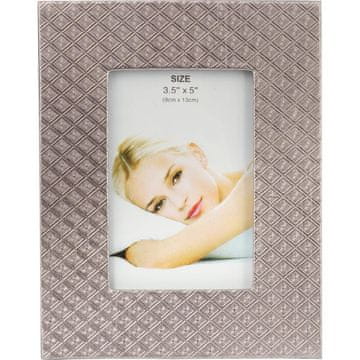 shumee Stoječi okvir za fotografije s črno tkanino 15x19 cm