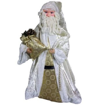 shumee Stoječa figurica Božička z vrečko daril v žametnem plašču - velikost 50x30cm