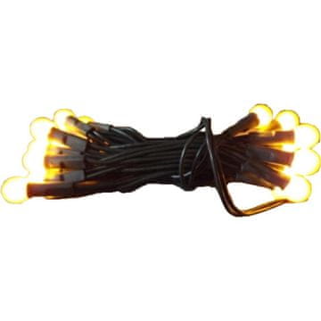 shumee Rumene biserne lučke za božično drevo 20L na zelenem kablu 1,4 m, 220V-240V za notranjo uporabo