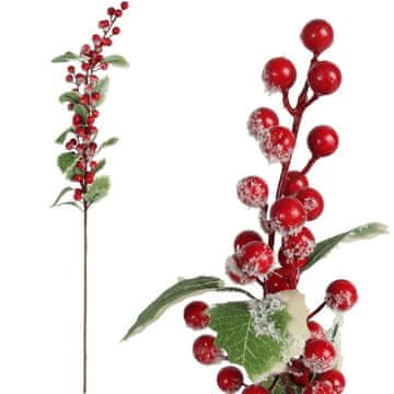 shumee VEJA DRVEGA JESENA S SNEŽNO POKRITIM LISTI 67 CM rdeča