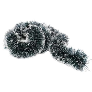 shumee Veriga za božično drevo GOLIAT, premer 15 cm, dolžina 3 m, ZELENO BELA, poljski izdelek.