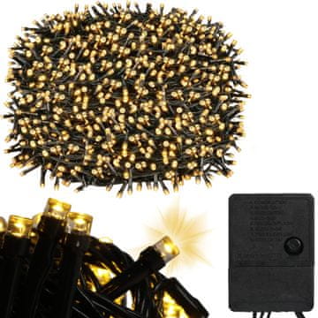 shumee MOČNE BOŽIČNE LUČKE ZA JELOVKO 500 LED VEČNAMENSKE ZUNANJE IN NOTRANJE PROGRAMERJE 40M