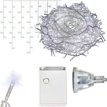 shumee ICICULE 300 LED ZAVESE ZUNANJO/NOTRANJO LUČJO UTRIPAJOČA HLADNO BELA PROGRAMER 9 M