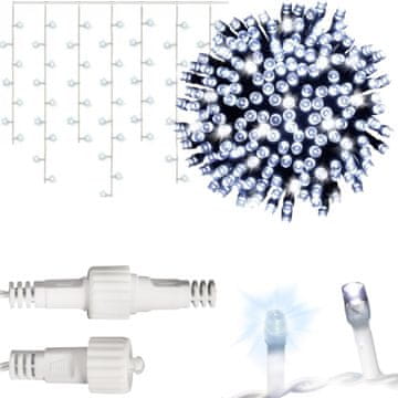 shumee ICICULE 300 LED ZAVESE ZUNANJE/NOTRANJE UTRIPAJOČE HLADNO BELA 9 M