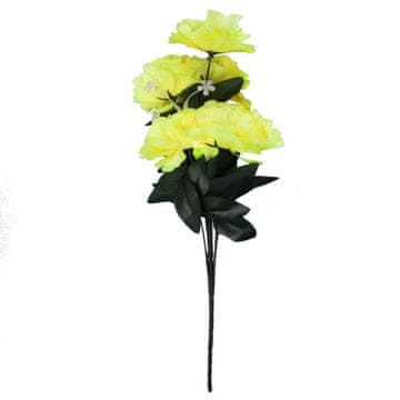 shumee Šopek 9 rumenih nageljnov 54 cm