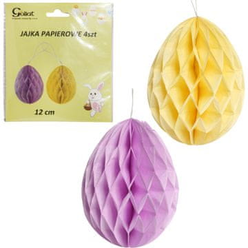 shumee Dekorativni barviti papirnati obeski EGG velikonočna jajca 4 kosi.